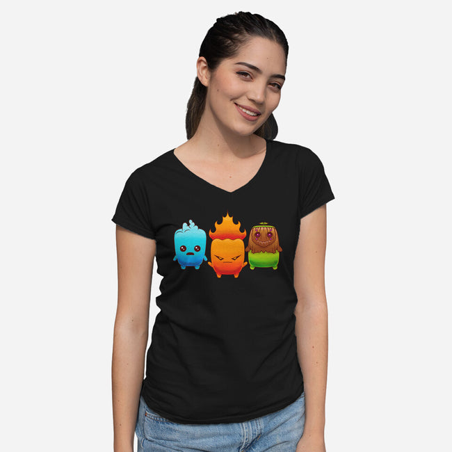 Starter Sprites-Womens-V-Neck-Tee-Alundrart