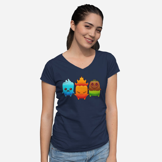 Starter Sprites-Womens-V-Neck-Tee-Alundrart