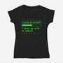 No Mobile-Womens-V-Neck-Tee-rocketman_art
