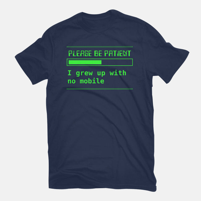 No Mobile-Mens-Basic-Tee-rocketman_art