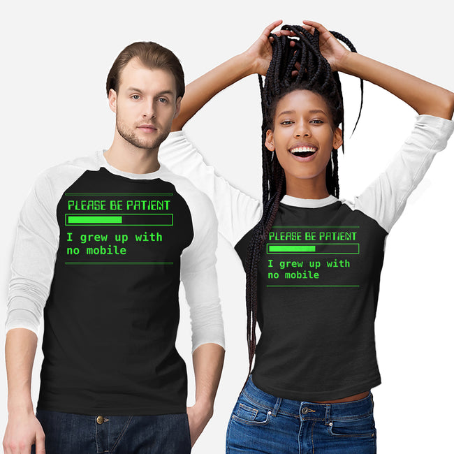 No Mobile-Unisex-Baseball-Tee-rocketman_art