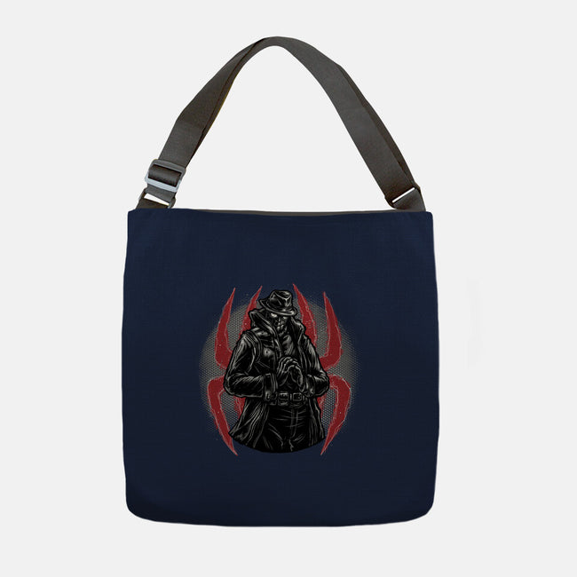 Justice In Black And White-None-Adjustable Tote-Bag-glitchygorilla