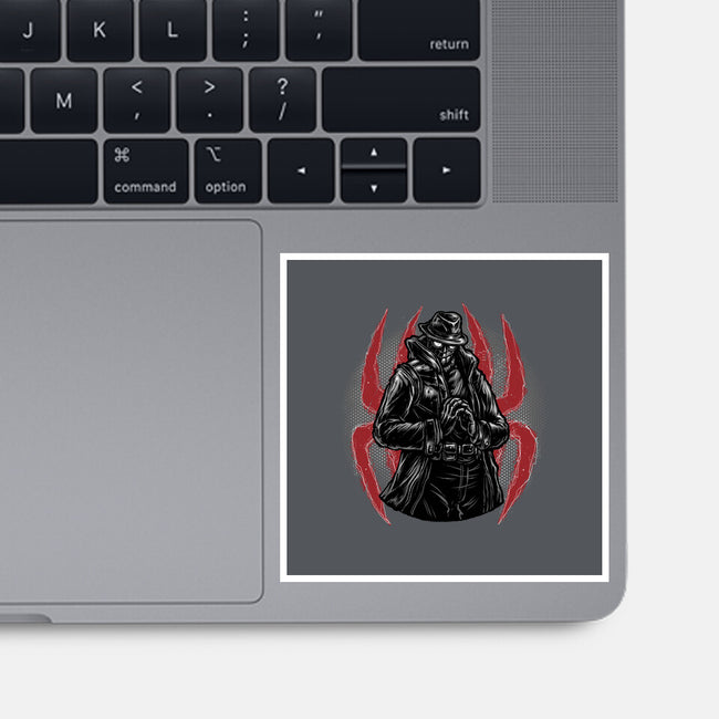 Justice In Black And White-None-Glossy-Sticker-glitchygorilla