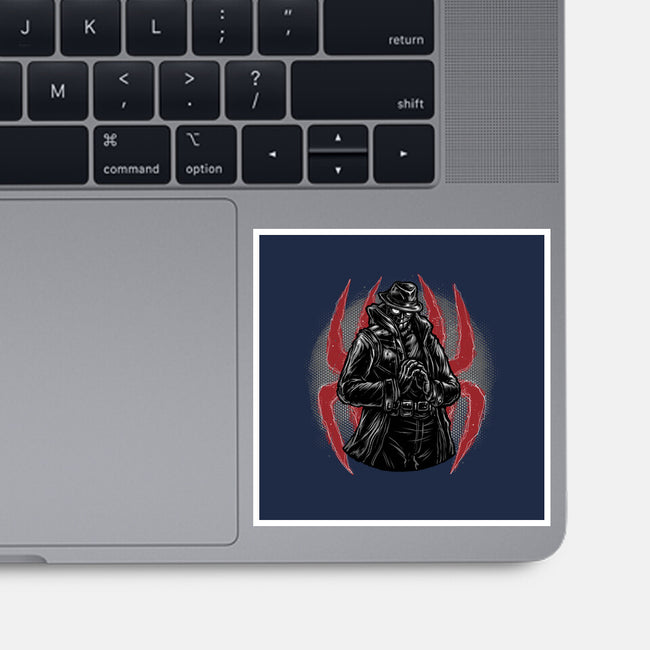 Justice In Black And White-None-Glossy-Sticker-glitchygorilla