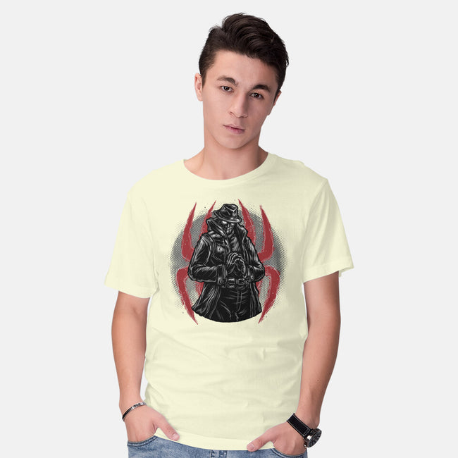Justice In Black And White-Mens-Basic-Tee-glitchygorilla