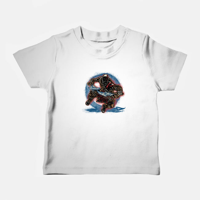 Chaos Up Above-Baby-Basic-Tee-glitchygorilla