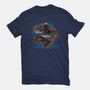 Chaos Up Above-Womens-Fitted-Tee-glitchygorilla