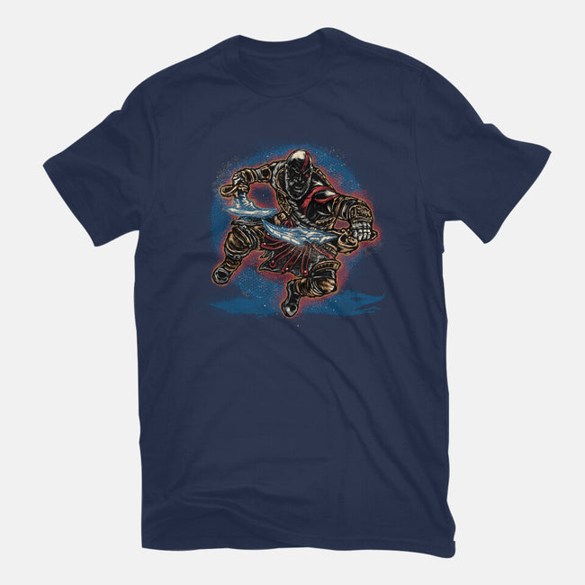 Chaos Up Above-Mens-Basic-Tee-glitchygorilla