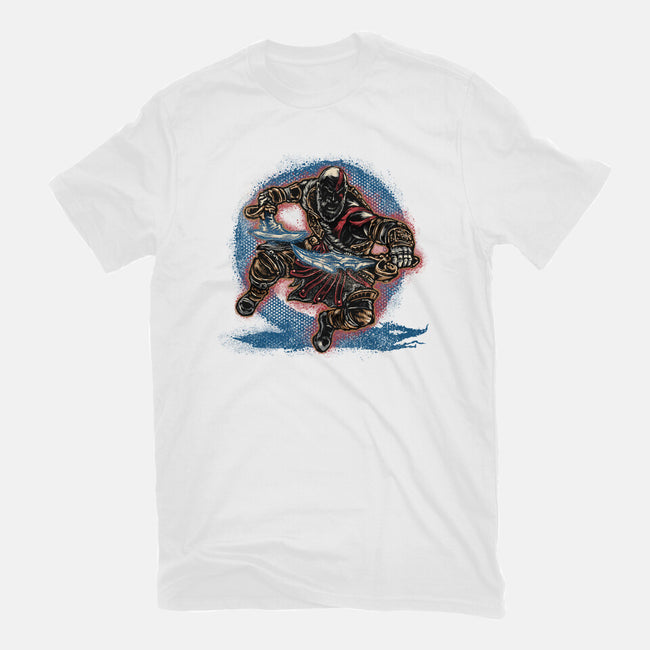 Chaos Up Above-Womens-Fitted-Tee-glitchygorilla