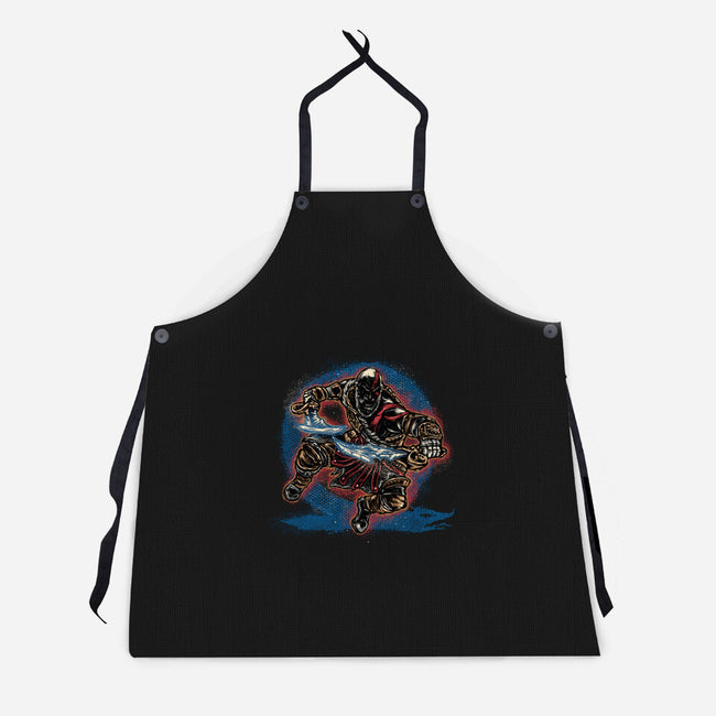Chaos Up Above-Unisex-Kitchen-Apron-glitchygorilla