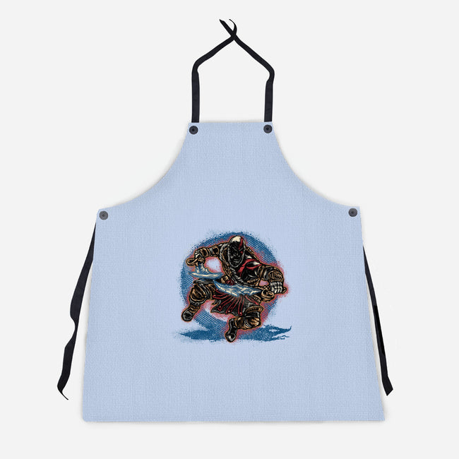 Chaos Up Above-Unisex-Kitchen-Apron-glitchygorilla