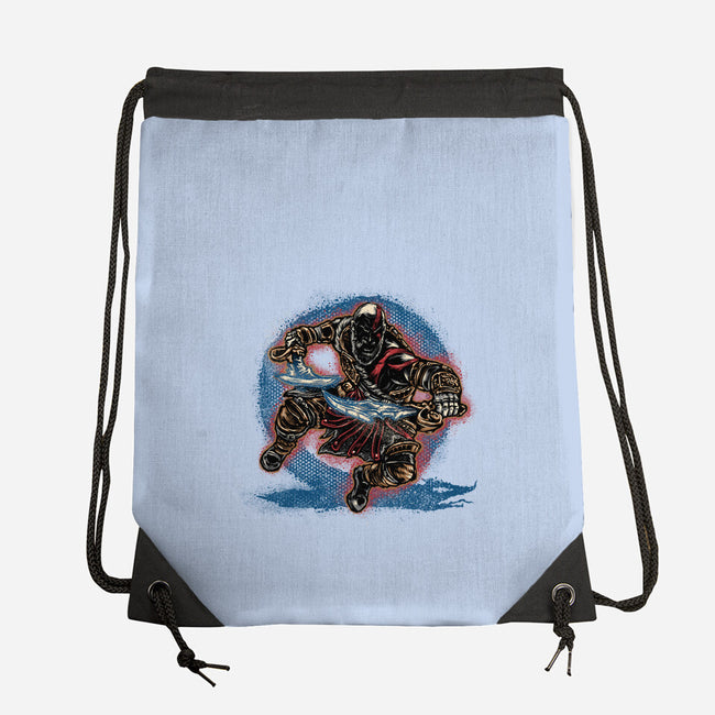Chaos Up Above-None-Drawstring-Bag-glitchygorilla