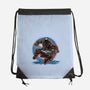 Chaos Up Above-None-Drawstring-Bag-glitchygorilla