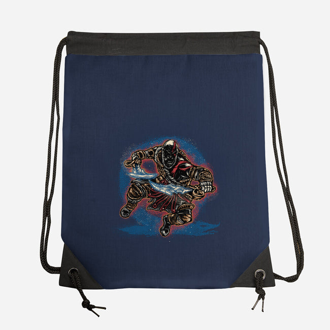Chaos Up Above-None-Drawstring-Bag-glitchygorilla