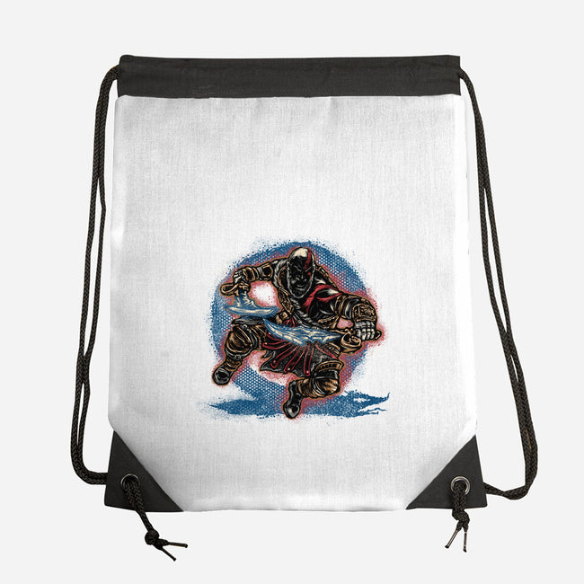 Chaos Up Above-None-Drawstring-Bag-glitchygorilla