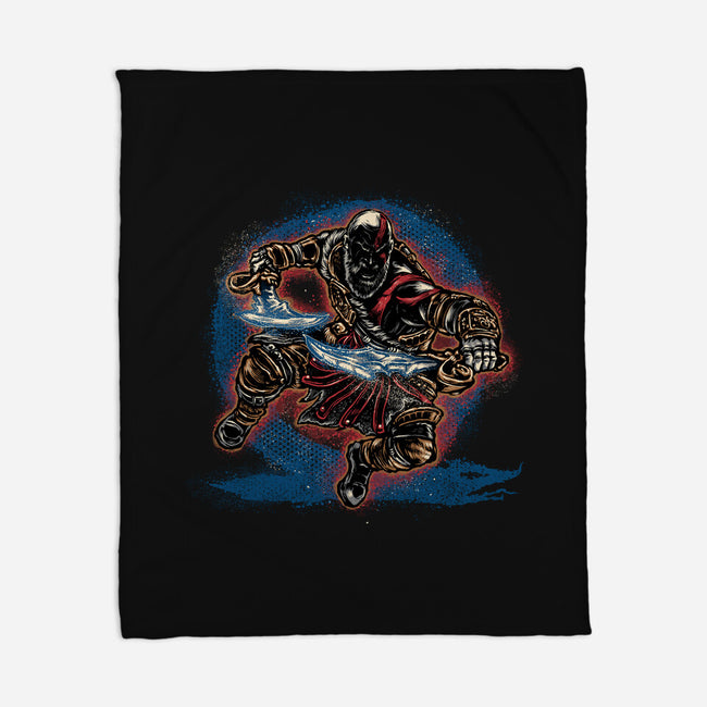 Chaos Up Above-None-Fleece-Blanket-glitchygorilla