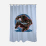 Chaos Up Above-None-Polyester-Shower Curtain-glitchygorilla