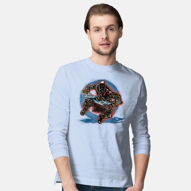 Chaos Up Above-Mens-Long Sleeved-Tee-glitchygorilla