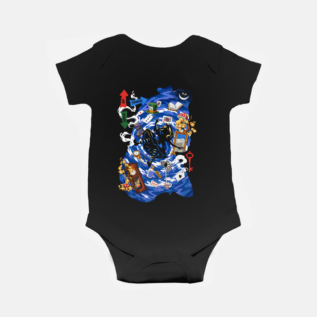 Through The Rabbit Hole-Baby-Basic-Onesie-Arinesart