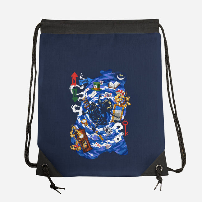 Through The Rabbit Hole-None-Drawstring-Bag-Arinesart