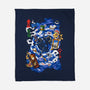Through The Rabbit Hole-None-Fleece-Blanket-Arinesart