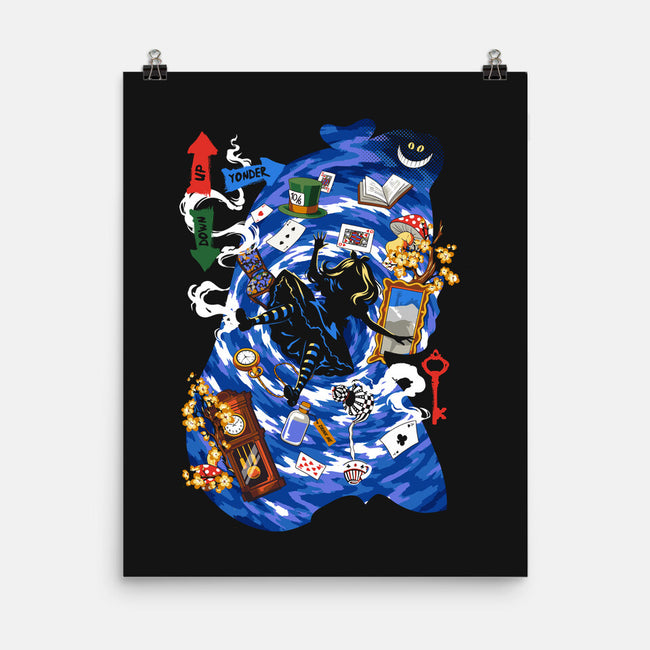Through The Rabbit Hole-None-Matte-Poster-Arinesart