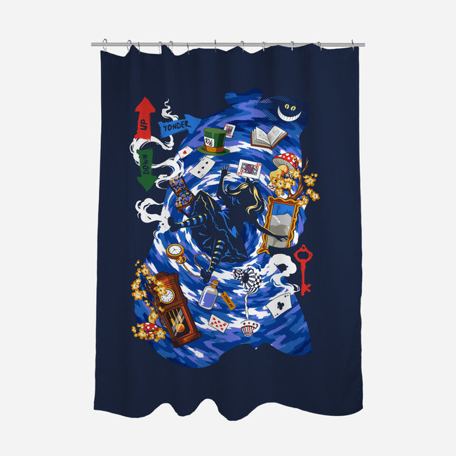 Through The Rabbit Hole-None-Polyester-Shower Curtain-Arinesart