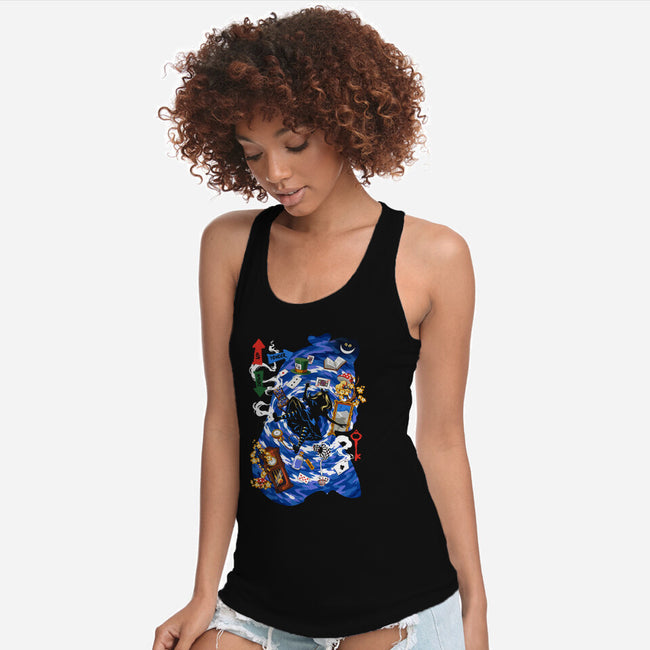 Through The Rabbit Hole-Womens-Racerback-Tank-Arinesart
