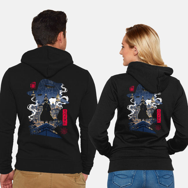 Spider PI-Unisex-Zip-Up-Sweatshirt-Arinesart
