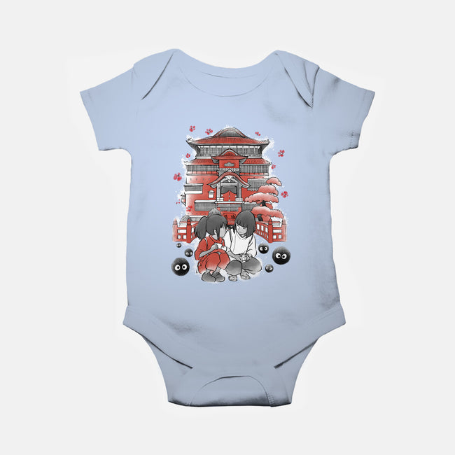 Dragon And The Dreamer Sumi-E-Baby-Basic-Onesie-Astrobot Invention