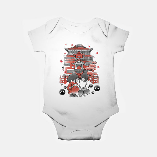 Dragon And The Dreamer Sumi-E-Baby-Basic-Onesie-Astrobot Invention