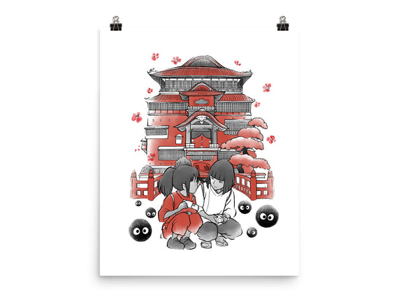 Dragon And The Dreamer Sumi-E