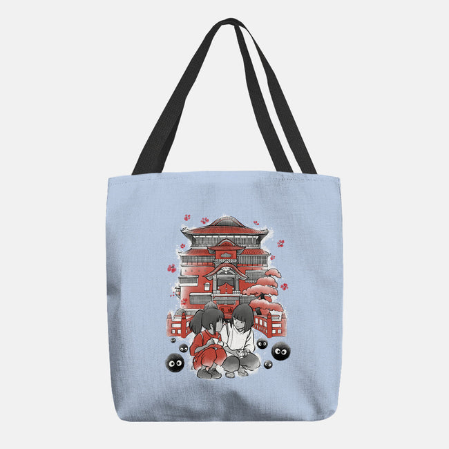 Dragon And The Dreamer Sumi-E-None-Basic Tote-Bag-Astrobot Invention