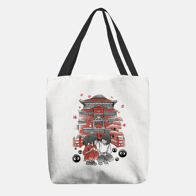 Dragon And The Dreamer Sumi-E-None-Basic Tote-Bag-Astrobot Invention