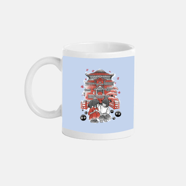 Dragon And The Dreamer Sumi-E-None-Mug-Drinkware-Astrobot Invention