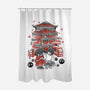 Dragon And The Dreamer Sumi-E-None-Polyester-Shower Curtain-Astrobot Invention