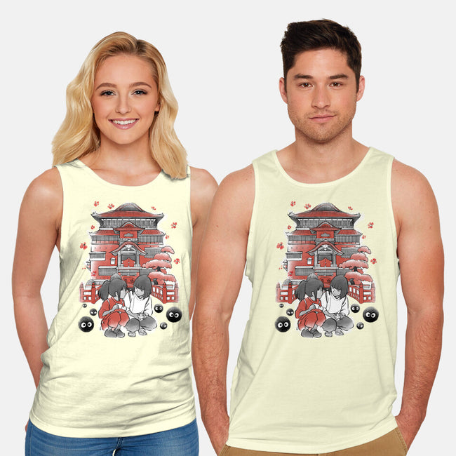 Dragon And The Dreamer Sumi-E-Unisex-Basic-Tank-Astrobot Invention