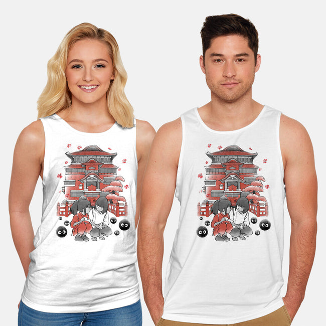 Dragon And The Dreamer Sumi-E-Unisex-Basic-Tank-Astrobot Invention
