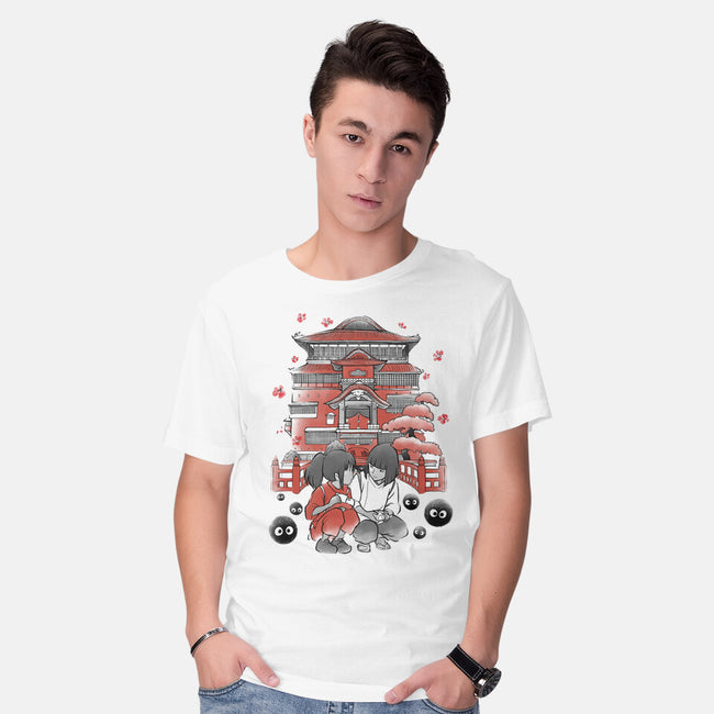 Dragon And The Dreamer Sumi-E-Mens-Basic-Tee-Astrobot Invention