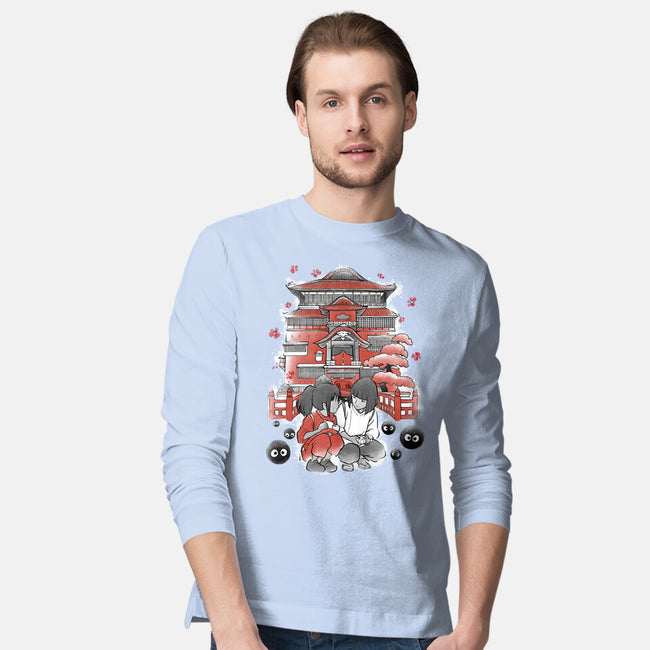 Dragon And The Dreamer Sumi-E-Mens-Long Sleeved-Tee-Astrobot Invention