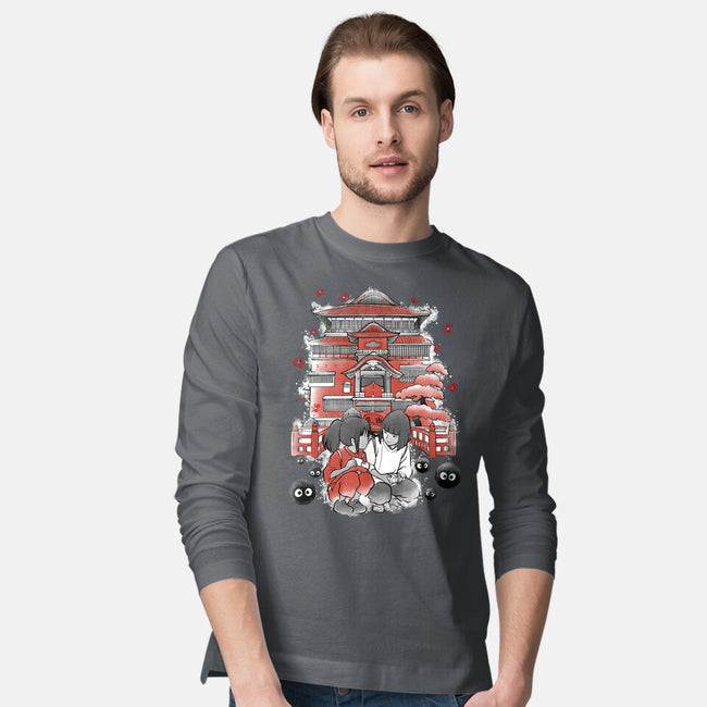 Dragon And The Dreamer Sumi-E-Mens-Long Sleeved-Tee-Astrobot Invention