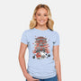 Dragon And The Dreamer Sumi-E-Womens-Fitted-Tee-Astrobot Invention
