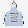Good Vibes Take Time-Unisex-Kitchen-Apron-GODZILLARGE