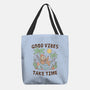 Good Vibes Take Time-None-Basic Tote-Bag-GODZILLARGE