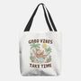 Good Vibes Take Time-None-Basic Tote-Bag-GODZILLARGE