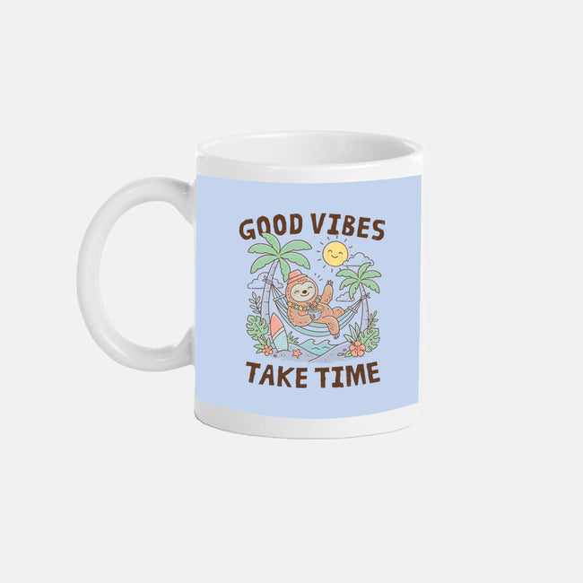 Good Vibes Take Time-None-Mug-Drinkware-GODZILLARGE