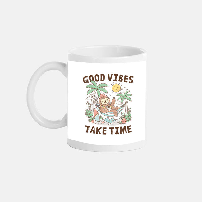 Good Vibes Take Time-None-Mug-Drinkware-GODZILLARGE