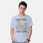 Good Vibes Take Time-Mens-Basic-Tee-GODZILLARGE