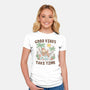 Good Vibes Take Time-Womens-Fitted-Tee-GODZILLARGE