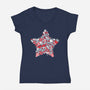 A Murican Doodle-Womens-V-Neck-Tee-krisren28